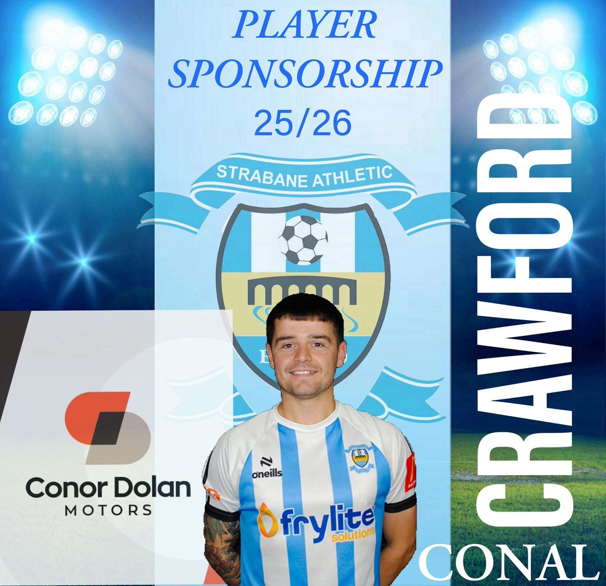 Strabane AFC (@strabaneafc) on Twitter photo Thanks to Conor Dolan for sponsoring a very fine player. <a href="/conalcrawford8/">Conal Crawford</a>
Contact the Club if you would like to get involved. <a href="/wearetyronespt/">WeAreTyrone Sport</a> <a href="/StrabaneWeekly/">Strabane Weekly News</a> <a href="/Ciaramagz/">Ciara Maguire</a> <a href="/tommynetheryUH/">Tommy Nethery</a> <a href="/dcsdcouncil/">Derry Strabane Cncl</a> <a href="/derryjournal/">Derry Journal</a> <a href="/ericwhite80/">Eric White</a> <a href="/highlandradio/">Highland Radio</a> <a href="/ChrisAshmore65/">Chris Ashmore</a> Thanks to Conor Dolan for sponsoring a very fine player. <a href="/conalcrawford8/">Conal Crawford</a>
Contact the Club if you would like to get involved. <a href="/wearetyronespt/">WeAreTyrone Sport</a> <a href="/StrabaneWeekly/">Strabane Weekly News</a> <a href="/Ciaramagz/">Ciara Maguire</a> <a href="/tommynetheryUH/">Tommy Nethery</a> <a href="/dcsdcouncil/">Derry Strabane Cncl</a> <a href="/derryjournal/">Derry Journal</a> <a href="/ericwhite80/">Eric White</a> <a href="/highlandradio/">Highland Radio</a> <a href="/ChrisAshmore65/">Chris Ashmore</a>