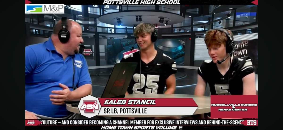 Kaleb Stancil (@kaleb_stancil) on Twitter photo What an honor and fun time at media days with <a href="/ArSportsNet/">Arkansas Sports Network</a> ! We are looking for big things this season as the coaches poll has <a href="/FootballApache/">Pottsville Apache Football</a> ranked 6th in the 4-4a. #lookingforward #ApachePride
youtube.com/live/yvdMaEXKf… What an honor and fun time at media days with <a href="/ArSportsNet/">Arkansas Sports Network</a> ! We are looking for big things this season as the coaches poll has <a href="/FootballApache/">Pottsville Apache Football</a> ranked 6th in the 4-4a. #lookingforward #ApachePride
youtube.com/live/yvdMaEXKf…