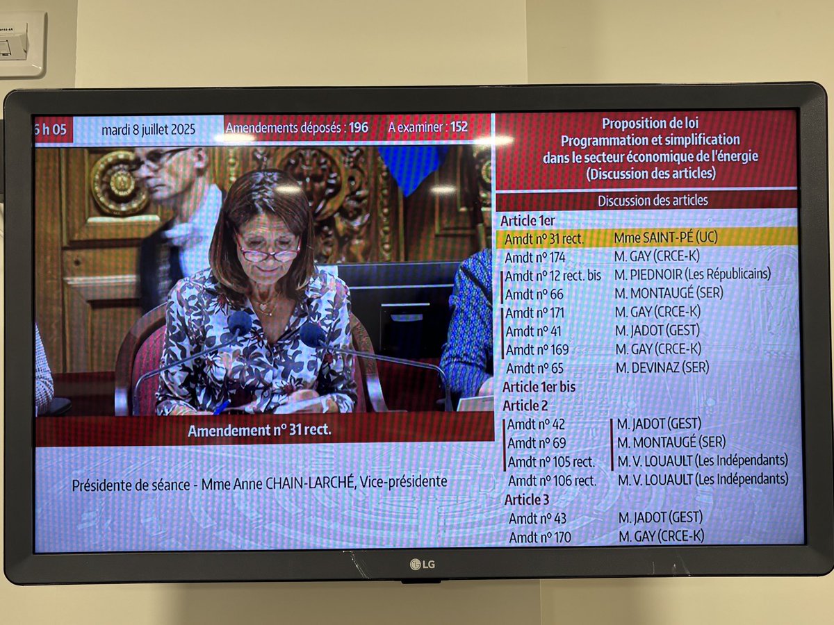 A_Linkenheld's tweet image. #PPE
⁉️Faute d’initiative gouvernementale sur un sujet pourtant stratégique pour notre souveraineté & la planète, le @Senat examine une simple proposition de loi sur la #programmation de l’ #énergie.
❌Non au moratoire #ENR
🌹Oui à un #mix décarboné au service de la transition👇