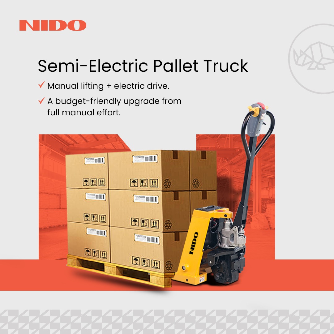 nidomachineries's tweet photo. From battery-powered to autonomous pallet movers, we have the solutions to make your pallet movement seamless. Optimise your warehouse operations with Nido.
#NidoAutomation #PalletTruck #WarehouseTech https://t.co/4r10WJG8qL