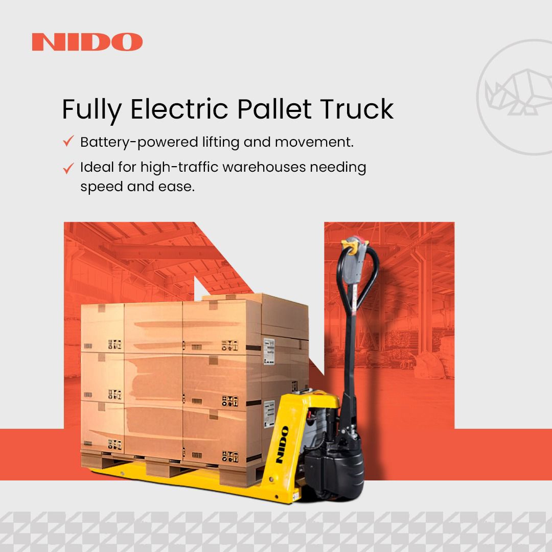 nidomachineries's tweet photo. From battery-powered to autonomous pallet movers, we have the solutions to make your pallet movement seamless. Optimise your warehouse operations with Nido.
#NidoAutomation #PalletTruck #WarehouseTech https://t.co/4r10WJG8qL