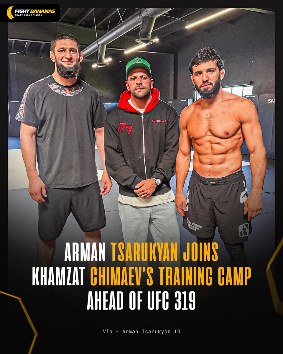 Arman Tsarukyan joins Chimaev’s Champ Camp ⛺️