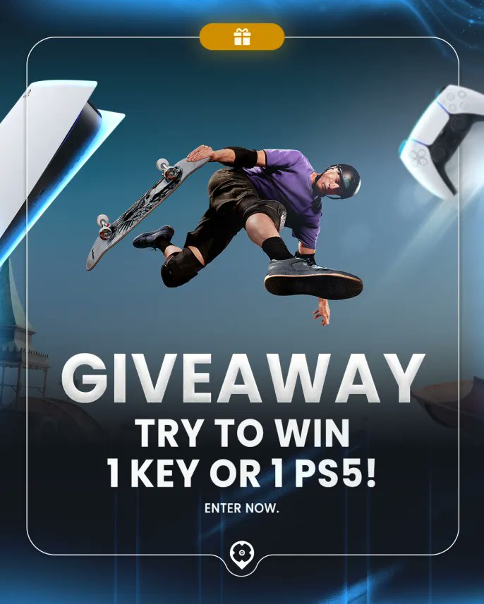 Allkeyshop.com (@allkeyshop) on Twitter photo 🛹 Tony Hawk’s Pro Skater 3 + 4 Giveaway!
🏆 Prize: Win Tony Hawk’s Pro Skater 3 + 4 or a PS5
🎮 How to Join:
1️⃣ Follow us <a href="/allkeyshop/">Allkeyshop.com</a>
2️⃣ Like & Share
3️⃣ Tag a Gamer
4️⃣ Participate Here: allkeyshop.com/blog/giveaway/…
📅 Ends: 14th July 2025 🛹 Tony Hawk’s Pro Skater 3 + 4 Giveaway!
🏆 Prize: Win Tony Hawk’s Pro Skater 3 + 4 or a PS5
🎮 How to Join:
1️⃣ Follow us <a href="/allkeyshop/">Allkeyshop.com</a>
2️⃣ Like & Share
3️⃣ Tag a Gamer
4️⃣ Participate Here: allkeyshop.com/blog/giveaway/…
📅 Ends: 14th July 2025