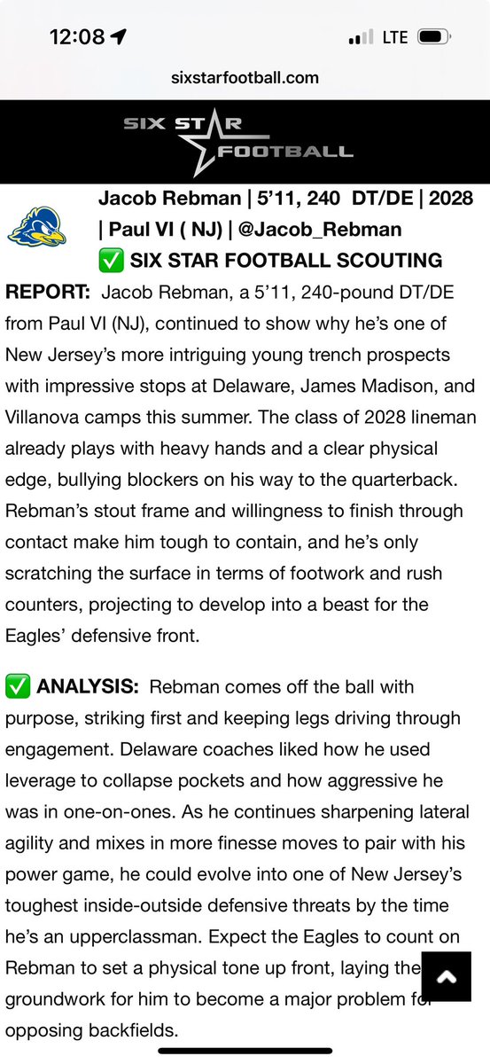 Thank You for the write up <a href="/sixstarfootball/">Six Star Football | PLUS+</a> ! 
<a href="/PaulVIFootball1/">Paul VI Football</a> <a href="/Danklecko9073/">Dan klecko</a> <a href="/ScuderiStephen/">Steve Scuderi</a> <a href="/NewWaveAthlete/">NewWaveAthletics</a> <a href="/CoachLT33/">Coach L.T.</a> <a href="/CoachJeffGallo/">Coach Jeff Gallo</a> <a href="/devine_sean/">Sean Devine</a> <a href="/CoachHawk_k9/">Kyre Hawkins</a> <a href="/CoachKuzemka/">Nicky Kuzemka</a> <a href="/lew_walk7/">Lewis Walker</a> <a href="/UkohEssang/">Ukoh Essang</a>