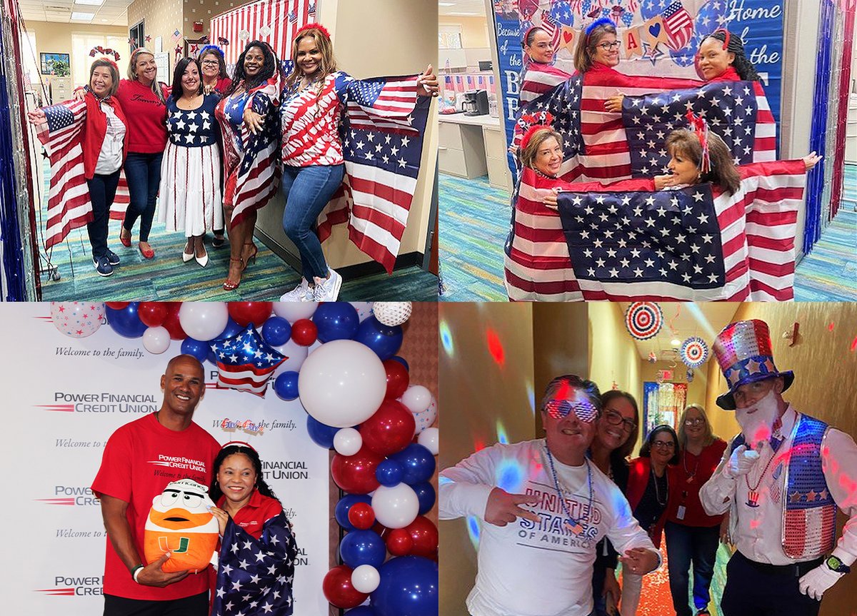 We had so much fun celebrating Independence Day! 🇺🇸 Check out some great pics of the team showing off their festive decorations and most patriotic outfits during our Spirit of America Day. #4thOfJuly #RedWhiteAndBlue #USA