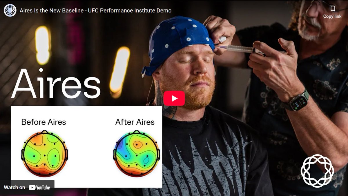 [NEWS/VIDEO] INVESTORS: Aires hosted the first-ever Demo Day Symposium at UFC's Performance Institute. Watch the video we showed of our performance-enhancing tech's effects on brain scans &amp; heart rate variability.

youtu.be/gx5EBrEhbYw?ut…

CSE: WiFi | OTCQB: AAIRF