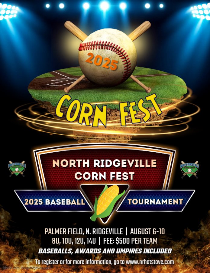 The 2025 Corn Fest Tournament registration is now open! Go to nrhotstove.com/events/tournam… for details and to sign up!