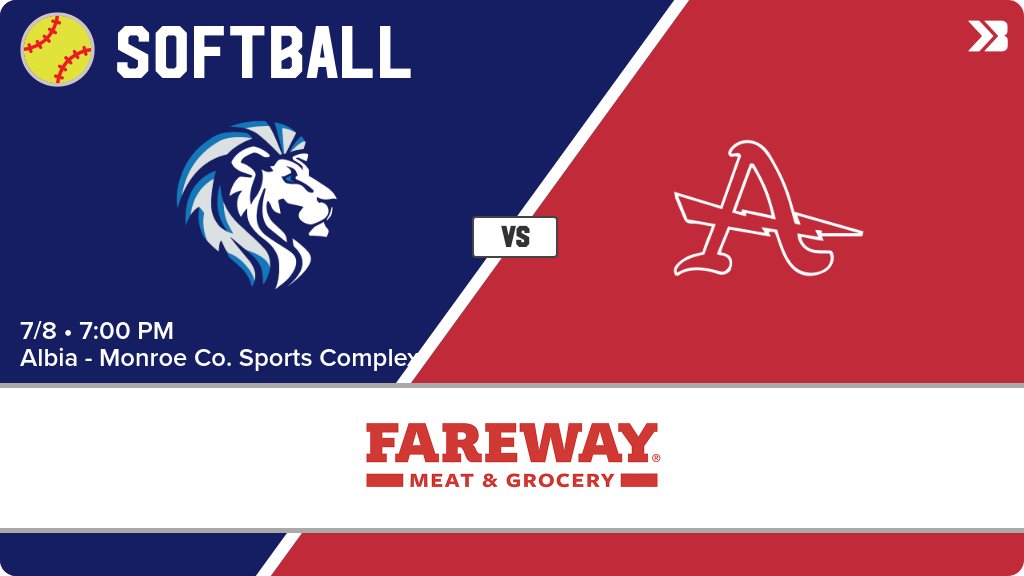 DMCAthletics's tweet image. Softball (Varsity) Game Day! - Check out the event preview for the The Des Moines Christian Lions vs The Albia Lady Dees. It starts at 7:00 PM and is at Albia - Monroe Co. Sports Complex. gobound.com/ia/ighsau/soft…