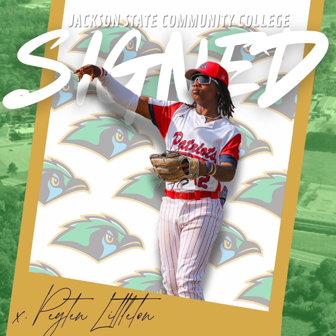 HCHS Patriot Baseball (@hchspatriotbas1) on Twitter photo Excited to watch <a href="/LittletonPeyten/">Peyten Littleton</a> continue at the next level with <a href="/JSCCBaseball/">Jackson State Community College Baseball</a>! Congratulations on this well earned opportunity, the Greenjays are getting a great player and teammate! Excited to watch <a href="/LittletonPeyten/">Peyten Littleton</a> continue at the next level with <a href="/JSCCBaseball/">Jackson State Community College Baseball</a>! Congratulations on this well earned opportunity, the Greenjays are getting a great player and teammate!