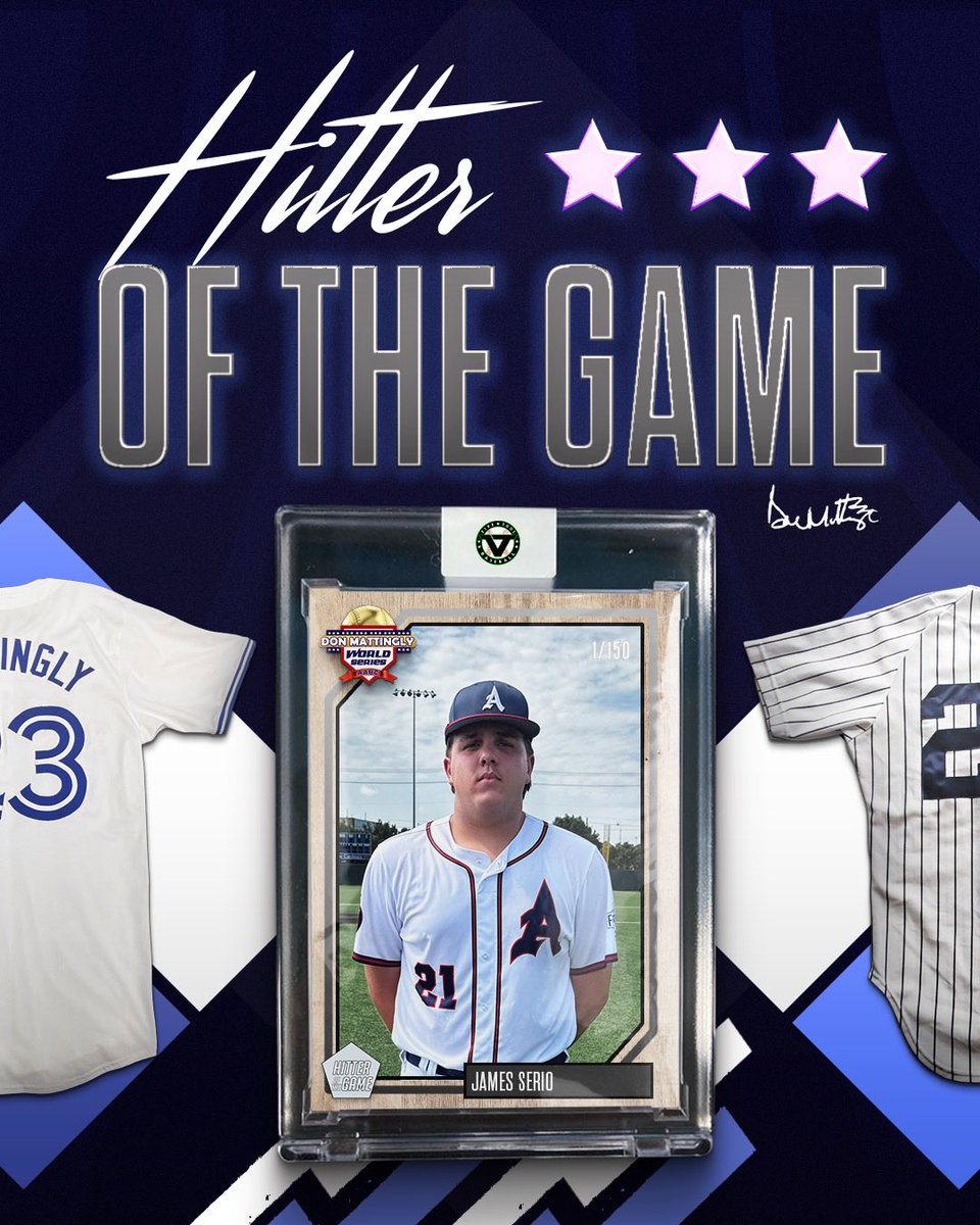 ✭Five Tool Texas✭ (@fivetooltexas) on Twitter photo #MattinglyWS F: <a href="/arlingtonas1988/">Arlington A's Baseball</a> Braves 7, Dallas Tigers 0
PoG: <a href="/EvanBer10/">Evan Berry</a> 5 IP, 5K, 2H
Hitter: <a href="/jamesserio21/">James_Serio21</a> 3-4, 2B, RBI, 2R #MattinglyWS F: <a href="/arlingtonas1988/">Arlington A's Baseball</a> Braves 7, Dallas Tigers 0
PoG: <a href="/EvanBer10/">Evan Berry</a> 5 IP, 5K, 2H
Hitter: <a href="/jamesserio21/">James_Serio21</a> 3-4, 2B, RBI, 2R