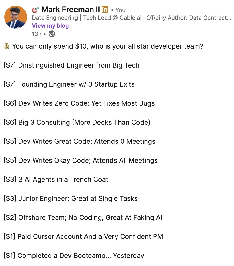 Easy: Founding Engineer + 3 AI Agents in a Trench Coat.

#Data #SoftwareEngineering #AI