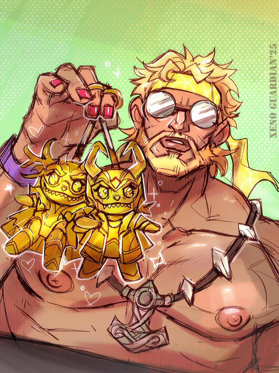 xen0guardLOL's tweet image. #MarvelRivals #Thor #Labubu
I have the one and only 24 karat gold Laloki and Helubu 💅
(based on thor's summer skin with loki and hela toys in his ita-bag lmao)