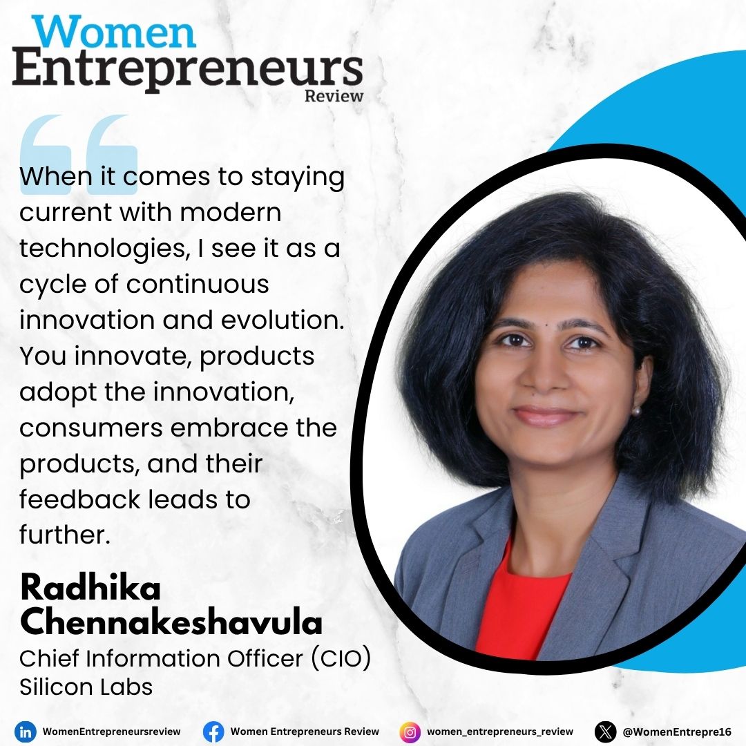 Silicon Labs (@siliconlabs) on Twitter photo Innovation, AI, cybersecurity & global scale. Our CIO Radhika Chennakeshavula shares what it takes to lead IT in the semiconductor space.
Full Q&A via <a href="/WomenEntrepre16/">Women Entrepreneurs Review</a>: womenentrepreneursreview.com/viewpoint/semi… Innovation, AI, cybersecurity & global scale. Our CIO Radhika Chennakeshavula shares what it takes to lead IT in the semiconductor space.
Full Q&A via <a href="/WomenEntrepre16/">Women Entrepreneurs Review</a>: womenentrepreneursreview.com/viewpoint/semi…