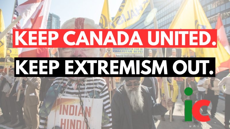 IC_unity's tweet image. Canada’s strength is its unity. But extremists are trying to divide us—spreading lies and intimidating communities. Say NO to imported hate and YES to Canadian values.
indiacanadaunity.ca