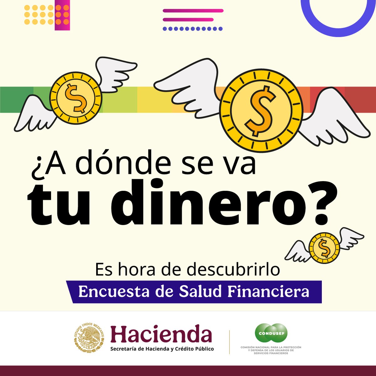 🧠💸 ¿Cómo está tu salud financiera?
Descúbrelo con esta encuesta rápida y fácil.
📊 Evalúa cómo manejas tu dinero y qué puedes mejorar.
condusef.gob.mx/QFinanciero/
#SaludFinanciera #EducaciónFinanciera #Condusef #FinanzasPersonales