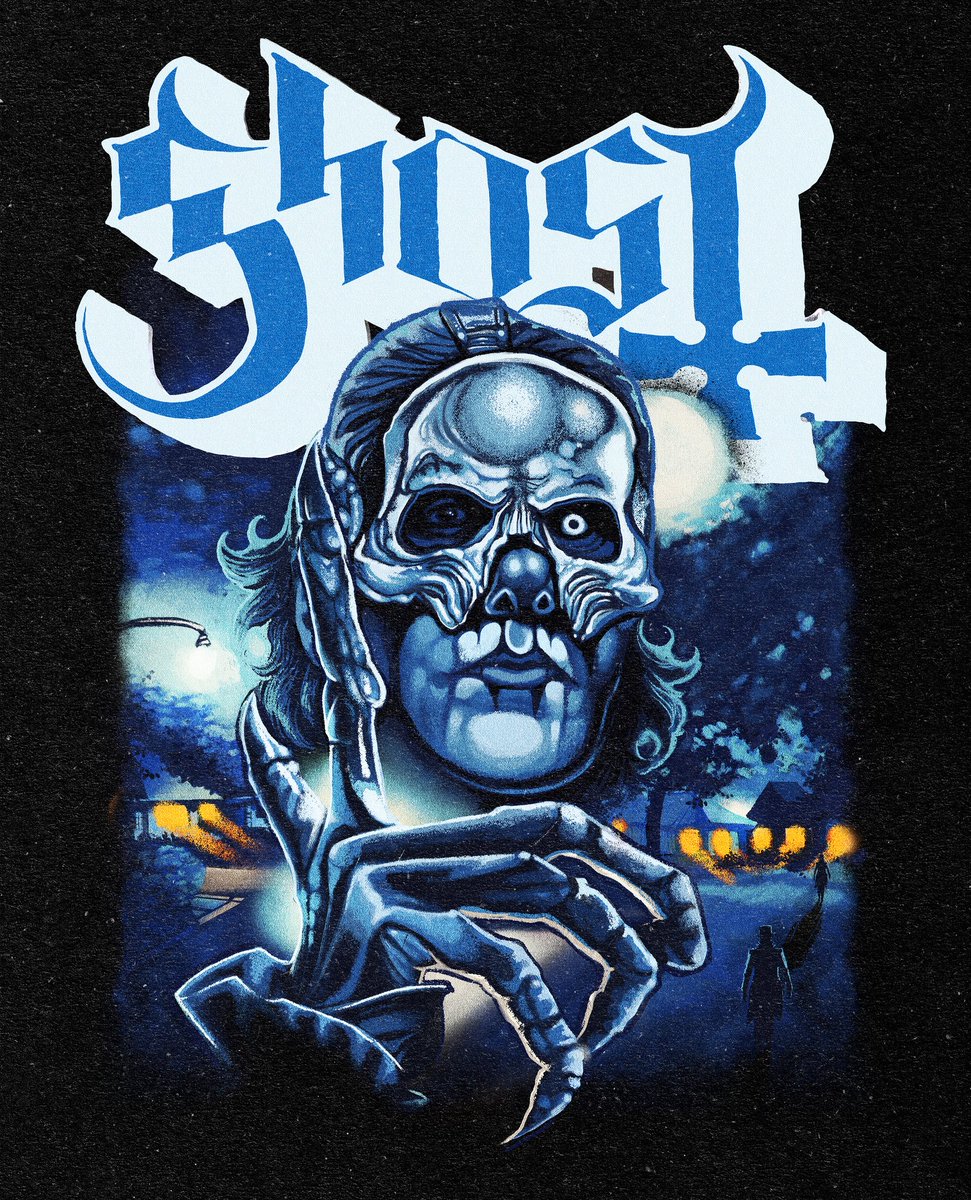 🌙 Nightmare 🌙 new official @thebandghost artwork now available through @damagedsocietystore 

This design went through several transformations before the style was settled on, more on that later.

Thank you as always to @thebandghost and @globalmerchservices  for the support