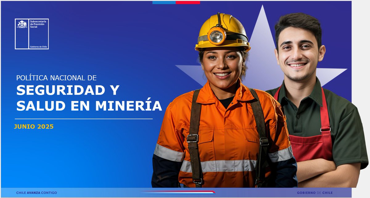 ✅ ¡Hito sindical! 

El CSL aprobó la Política Nacional de Seguridad y Salud en Minería. CTMIN lideró su creación junto a empleadores y gobierno
Conoce el rol de FESUC, FESUMIN, FESAM, FMC, FTC, CONFEMIN y CTC 
👉👉 ctmin.cl/una-politica-p…
#CTMIN #Convenio176 #Minería