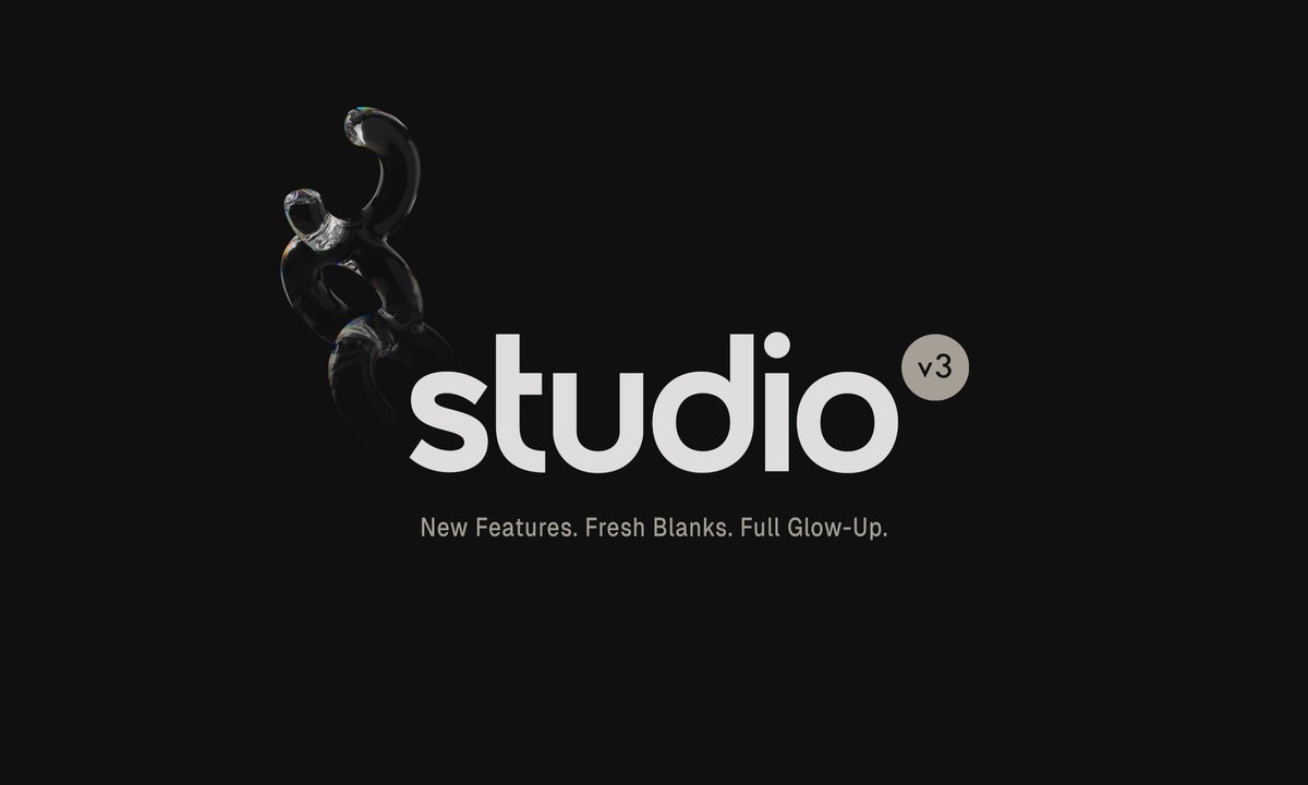 1/ Studio v3 just dropped.
New features. New merch. New vibe.
Let’s unpack 👇