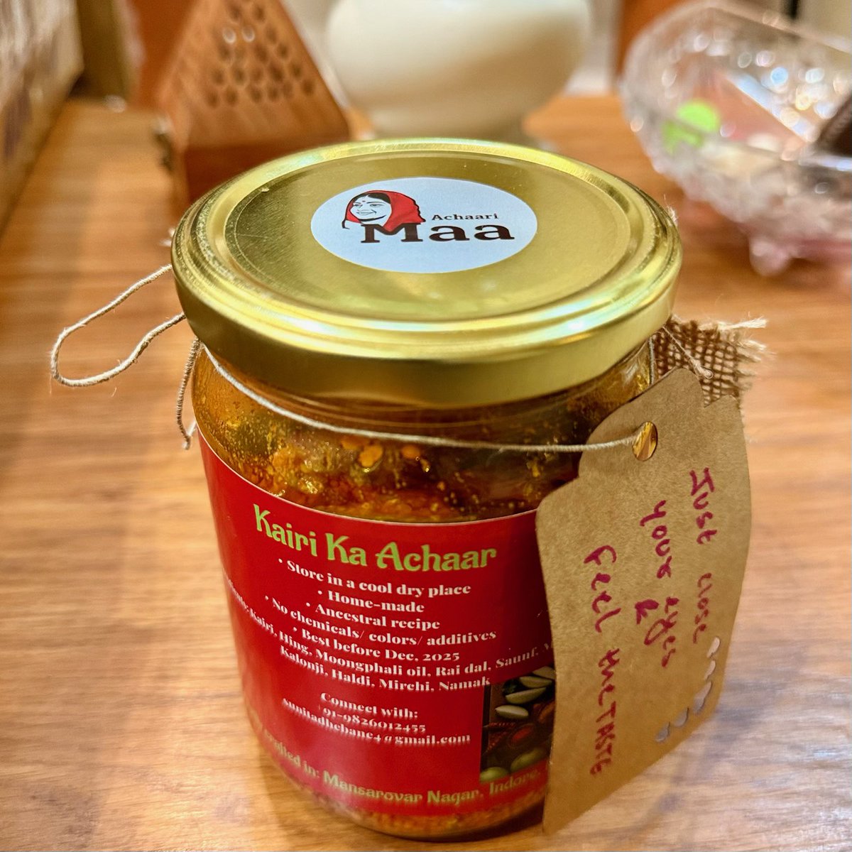From our family to your tables, presenting my mothers’ ‘Achaari Maa’, with flavor passed on from generations, completely organic, proudly from Indore, the food wonderland!