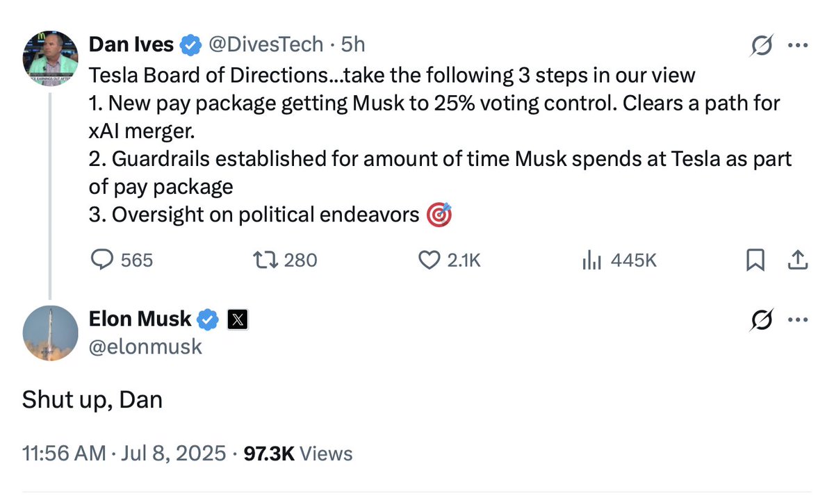 Elon shares his thoughts: