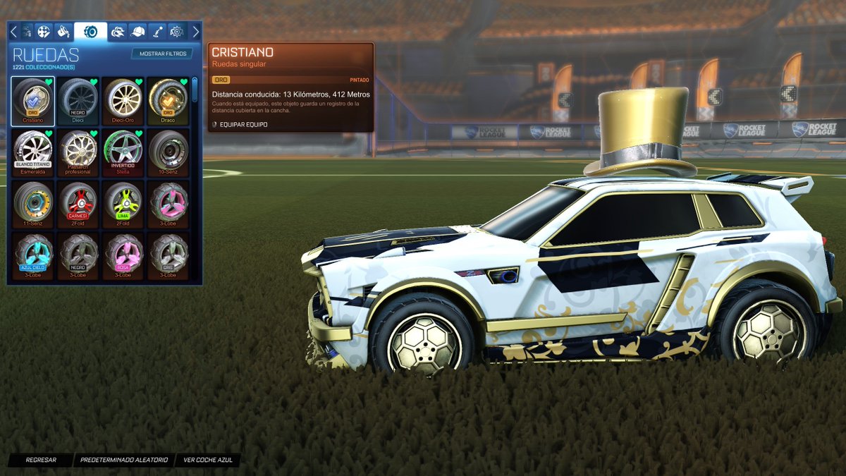 Walls270's tweet photo. Señor @RocketLeague por qué hace las cristiano de oro tan opacas? la dieci de oro están muchos mejores y la draco de oro son una belleza.. 

Mr @RocketLeague póngale empeño al color oro plis

PD: El color oro es mi favorito https://t.co/i1wceTpQUh