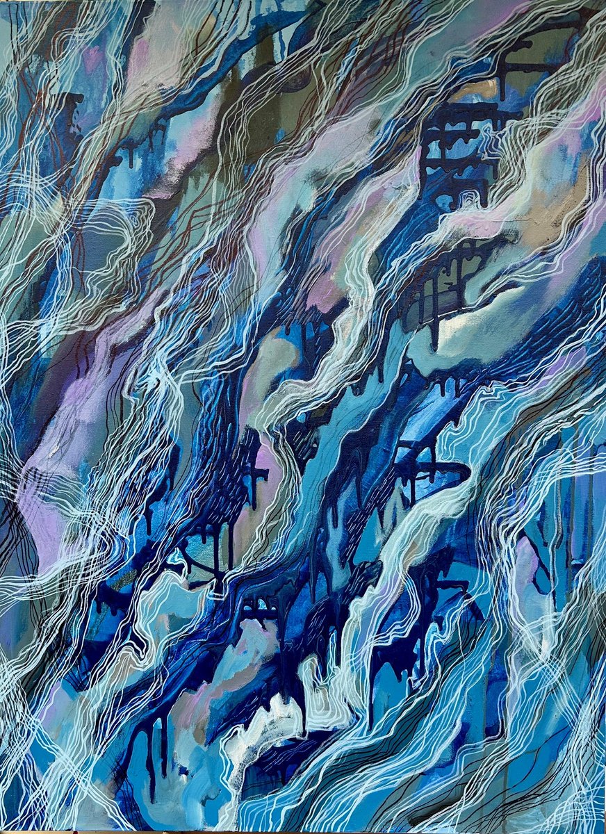 EDiadenko's tweet photo. I am happy that my artwork "Ocean" 30 x 40 inches, 2025 has been selected by the jury for the 3rd annual Abstract Zone 2025—an international exhibition, promotion, and sales opportunity dedicated to celebrating bold, thought-provoking, and unique expressions in abstract art. https://t.co/f6cT2LYXES