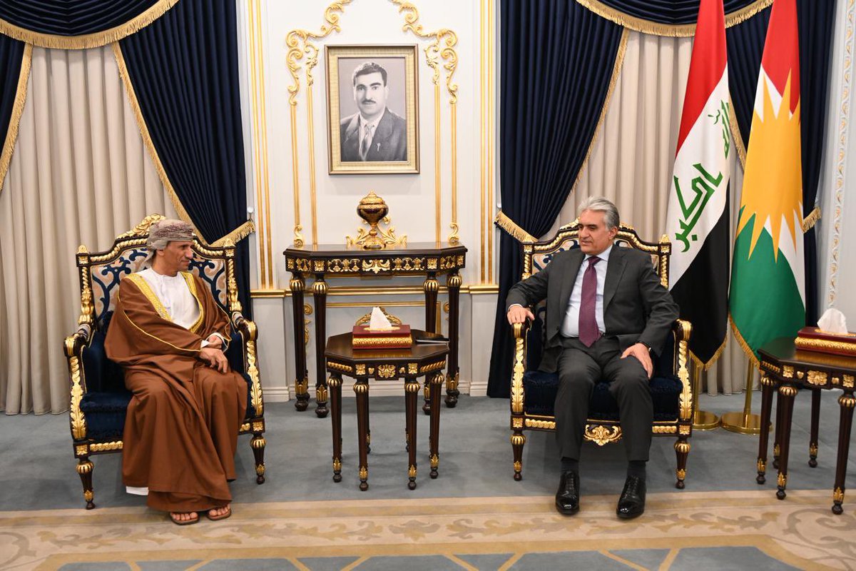 RayberAhmed's tweet photo. I was honoured to welcome Dr. Mohamed Al Hassan, UN Special Representative for Iraq & Head of @UNIraq. We discussed regional issues, the refugee and IDP situation, and the need to address them, while highlighting #KRG-Federal Government relations and ongoing efforts to resolve pending issues.