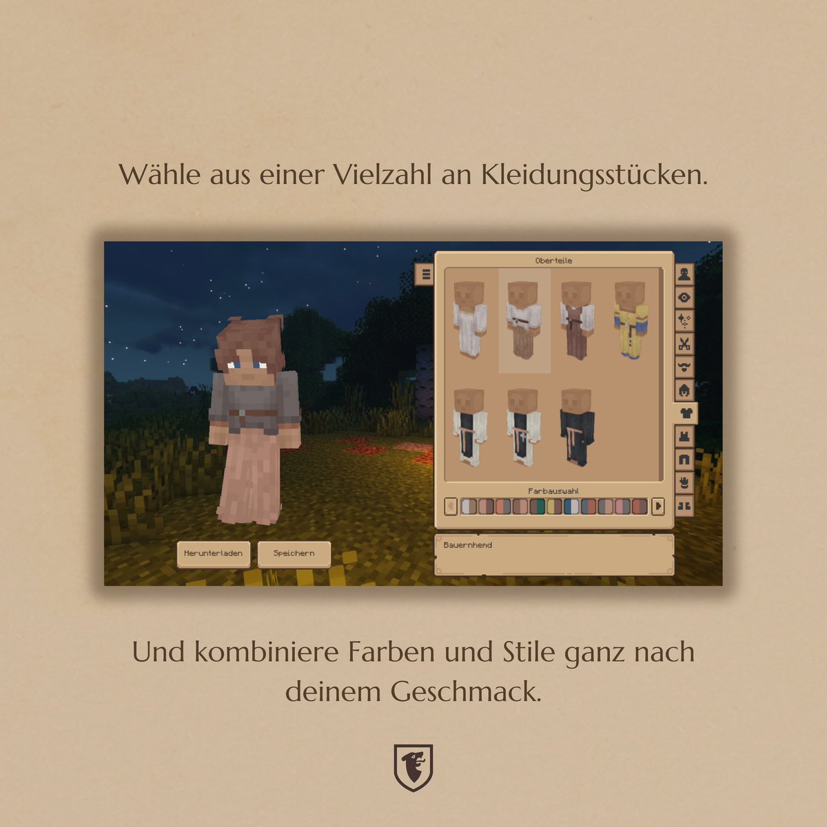 🧶Der Skin-Creator von Ottonien 🧶

Erstelle deinen eigenen Skin direkt im Spiel! Mit dem eigenen Skin-Creator von Ottonien kannst du deinen Skin so gestalten, dass er zu deinem Charakter passt.

Ob verletztes Auge, Hasenzähne oder die Kleidung deines Standes: Du hast die Wahl.