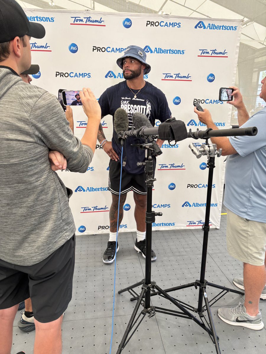 Chris Hanks (@chris_hanks5) on Twitter photo Dak Prescott at his @ProCamp today in Southlake. Really makes a point to engage with each camper and today there were around 500 in attendance. <a href="/KDFWsports/">FOX 4 Sports</a> #Dak <a href="/dallascowboys/">Dallas Cowboys</a> #DallasCowboys Dak Prescott at his @ProCamp today in Southlake. Really makes a point to engage with each camper and today there were around 500 in attendance. <a href="/KDFWsports/">FOX 4 Sports</a> #Dak <a href="/dallascowboys/">Dallas Cowboys</a> #DallasCowboys