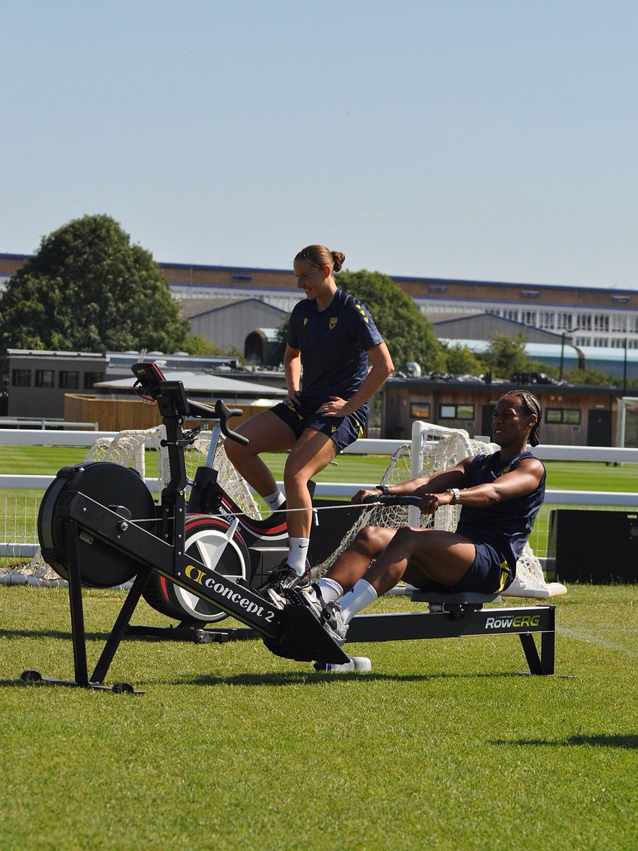 OfficialOUWFC's tweet image. Pitch side gym is coming along 💪
