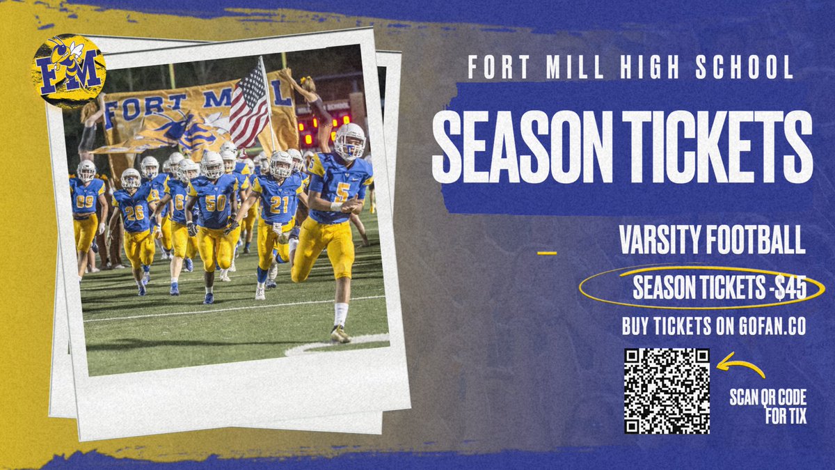 dwayne_hartsoe's tweet image. Varsity Football Season tickets now available…. #WeAreFortMill