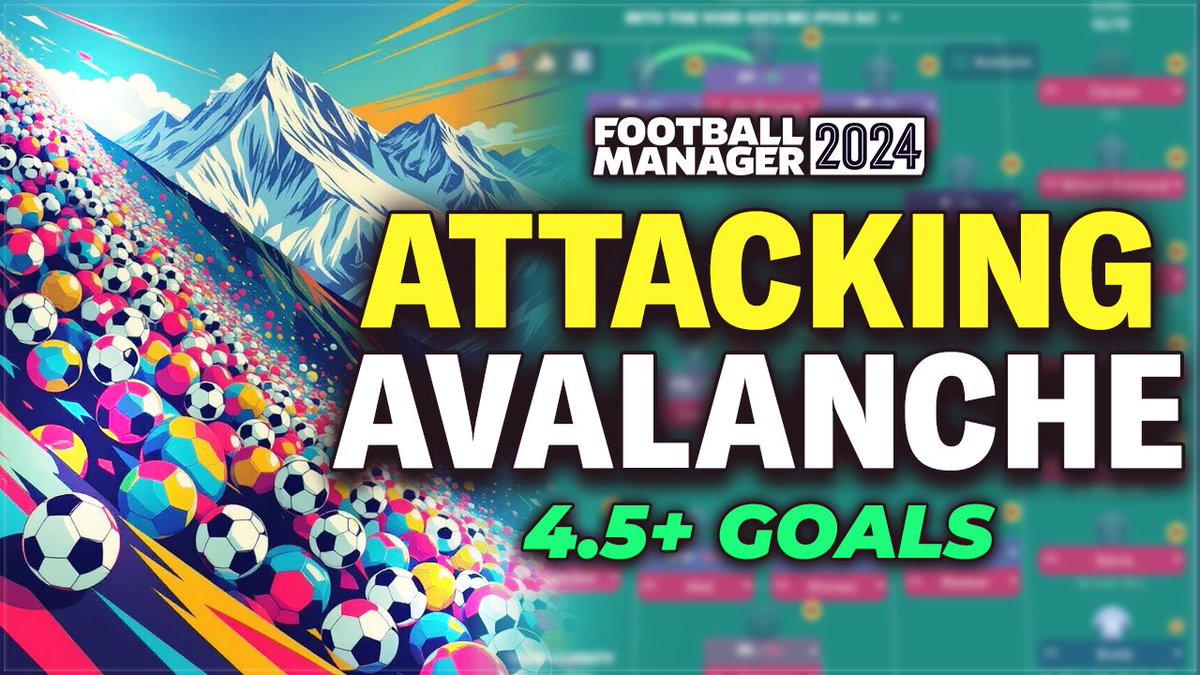 fmscout's tweet image. This tactic causes a Goalscoring AVALANCHE! ❄️⚽️
@JoshDxly looks at an OP Knap tactic designed to score…score…and score again in FM24! 🤩🔥
A super fun tactic to try in YOUR saves! 🤯🚀
youtube.com/watch?v=5BsJKR…