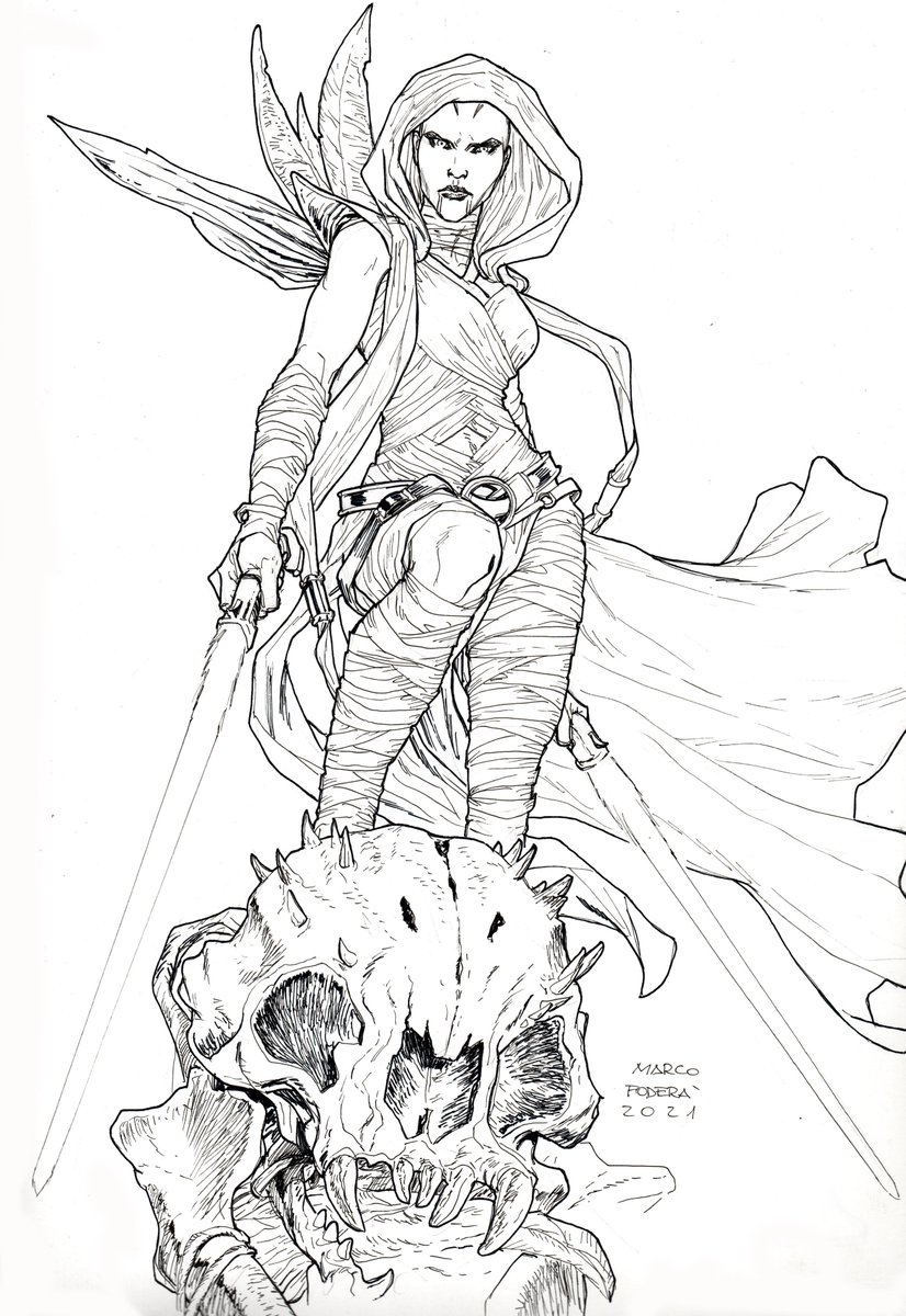marcofodera's tweet image. #comics #PortfolioDay #FantasticFour #skinbreaker #StarWars #ventress