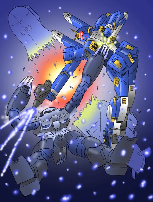 #ジムの日 暑いので海にちなんだ機体を。 ちなみに水中型ガンダムは正確にはガンダムじゃなくてジムですよ～。