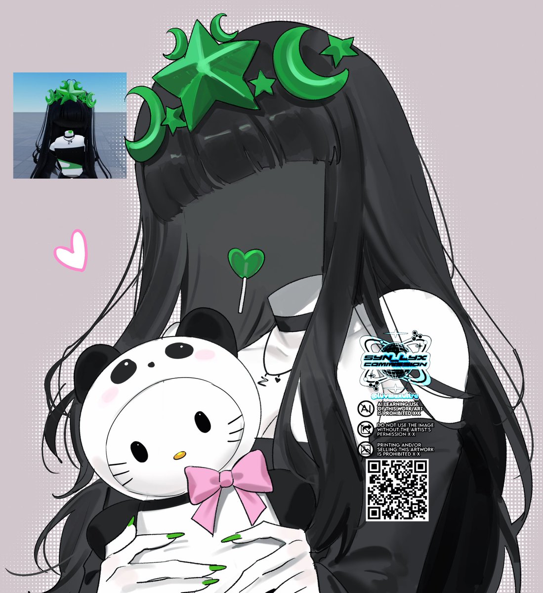 syn_lyx's tweet image. commission for anon
❇️ #robloxart