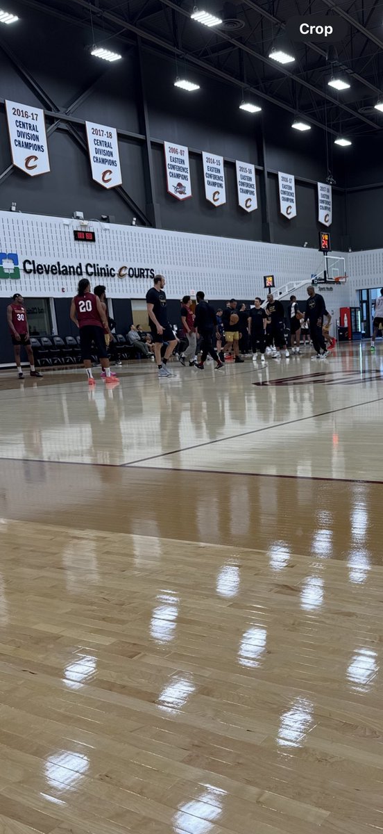 Got to check out <a href="/cavs/">Cleveland Cavaliers</a> practice this am.