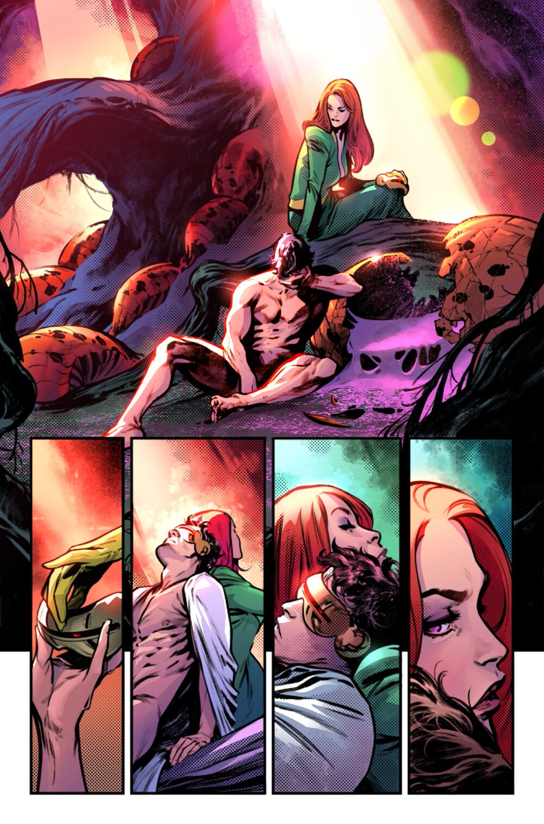 #PortfolioDay #PORTFOLIODAY2025 

Some X-Men pages I've inked/coloured - pencils by Netho Diaz, inks by Pepe Larraz! 🎨