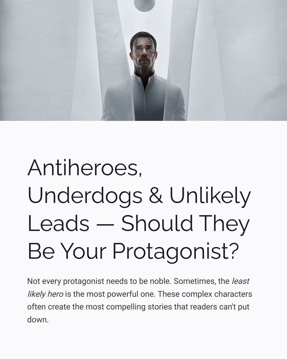 dana_dargos's tweet photo. Does your story feature an underdog, antihero, or unlikely lead? 👇 Tell me who they are — and why they shouldn’t be the hero (but totally are).
.
.
#antihero
#underdogstory
#unlikelyhero
#writersoninstagram
#protagonistdesign
#characterbuilding
#fictionwriter
#writingcharacters
#creativewritingtips
#characterdriven
#writerscommunity
#writersofinstagram
#authortips
#novelwriting
#emotionalarc
#characterjourney
#writertok
#writercore
#writereels
#bookwriting
#fictionwritingtips
#deepcharacters
#amwritingfiction
#writersonreels
#authorgoals
#writingmotivation
#relatablecharacters
#writingvideo
#characterarcs
#writersnetwork