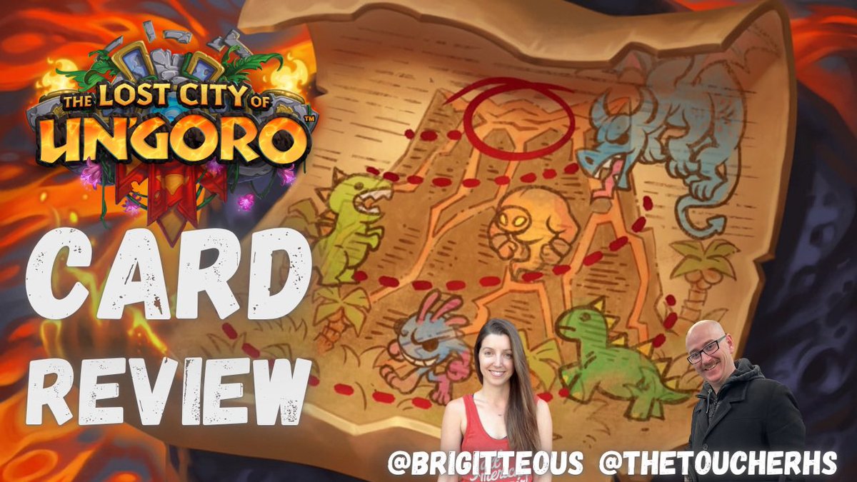 🌋YOUTUBE GIVEAWAY 🌋

c/o <a href="/PlayHearthstone/">Hearthstone</a> Standard Lost City of Un'Goro Bundle including 60 packs + more! 
To enter:

💙/👍🏽/🔁

✏️ Sub youtube.com/brigitteous 💜COMMENT in my Card Review comments which card you’re most excited to play this expansion
