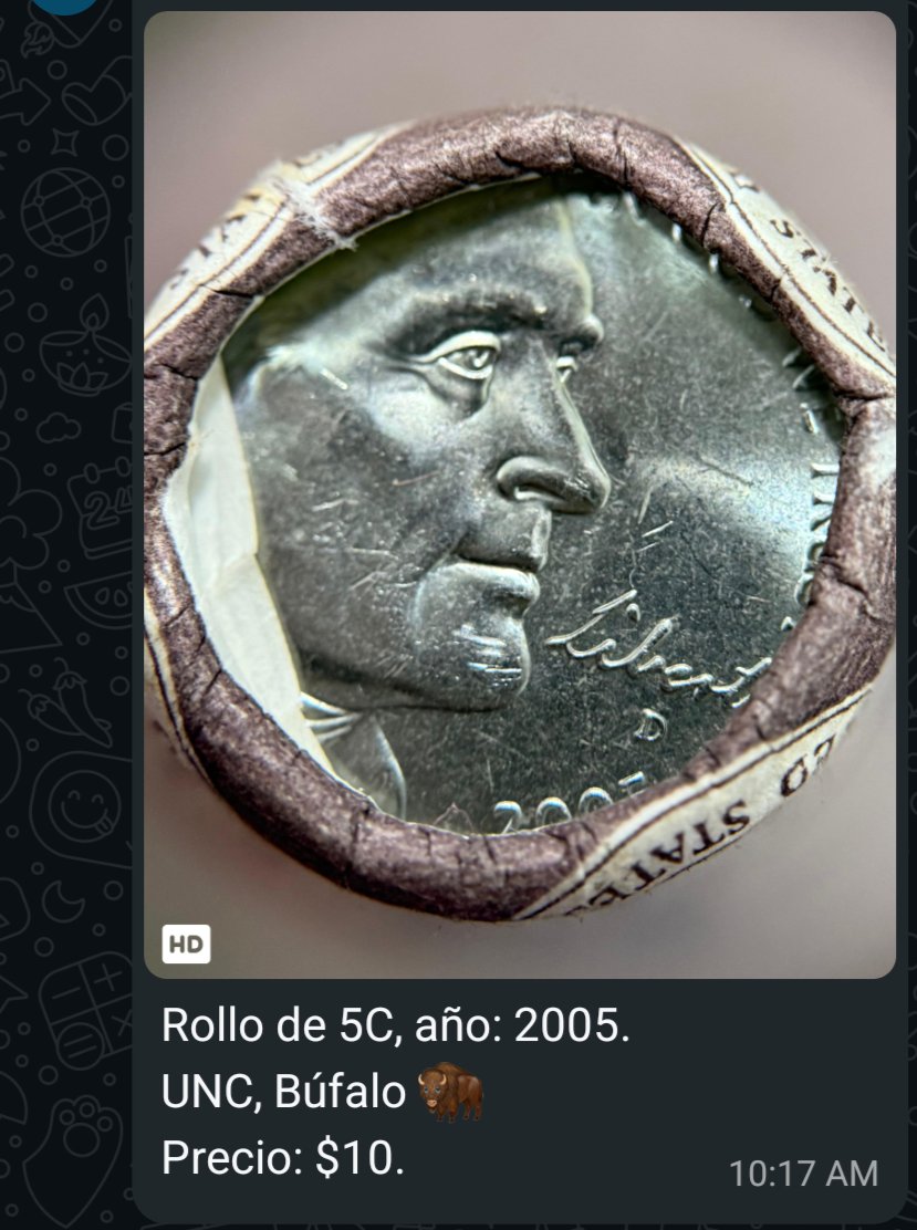 TheNickelGoblin's tweet image. They're selling modern Buffalo Nickels in local groups at 5x face value