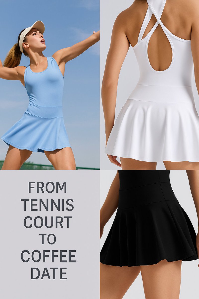 SarahExpressX's tweet image. 👗 From court to coffee date — this anti-chafing dress gets it done.
✅ Built-in shorts
✅ Flattering stretch fit
✅ Zero ride-up     
💥 Comes in 3 colors. One bundle.
🎯 Grab yours now → sarahexpress.com/products/high-…
#Athleisure #TennisDress #AntiChafing #SummerFit #WomenActivewear