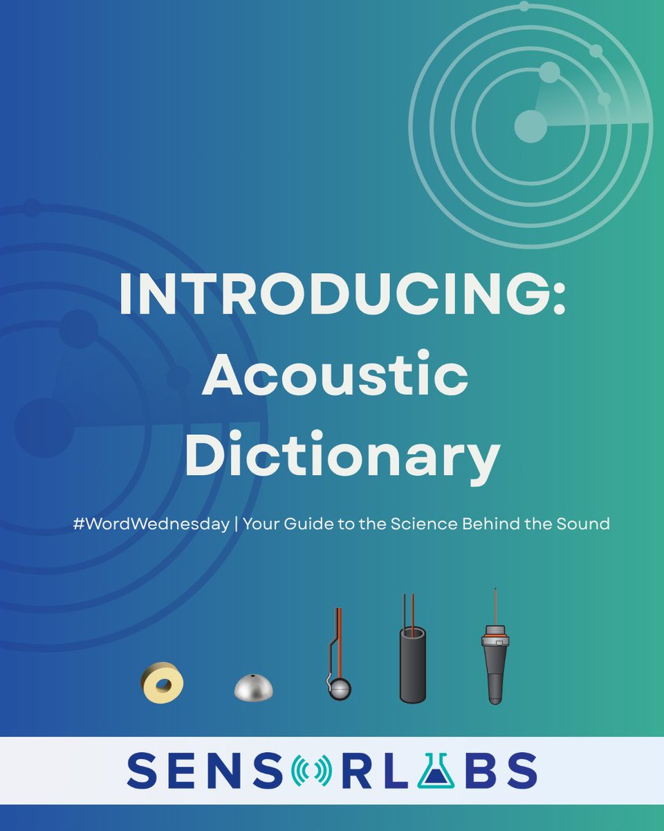 🔊 Introducing: #WordWednesday | #AcousticDictionary

Each week, we break down key terms behind underwater sensing, one word at a time.
From PZT to TLTA, discover how sound drives real-world missions.
📘 Powered by SensorLabs, the R&amp;D arm of Sensor Technology Ltd.