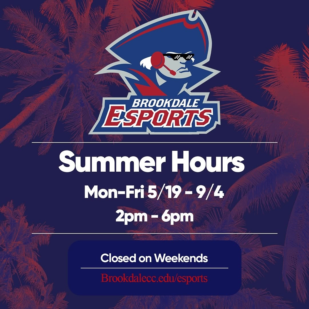 Have you visited our Esports Arena yet?  🎮 

Stay cool this summer and visit during our summer hours! 

Learn more at brookdalecc.edu/esports
