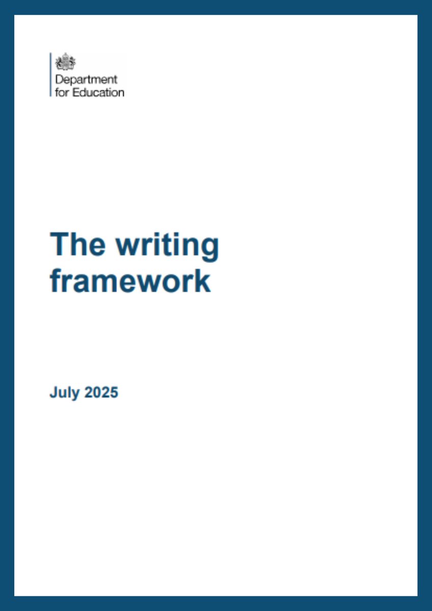 OUPPrimary's tweet image. We were delighted to have the opportunity to review and put forward our recommendations for the new @educationgovuk writing framework, published today.
One key area we highlighted is the complexity of writing, which we are pleased to see in the report.
ow.ly/fYtT50WmtGW