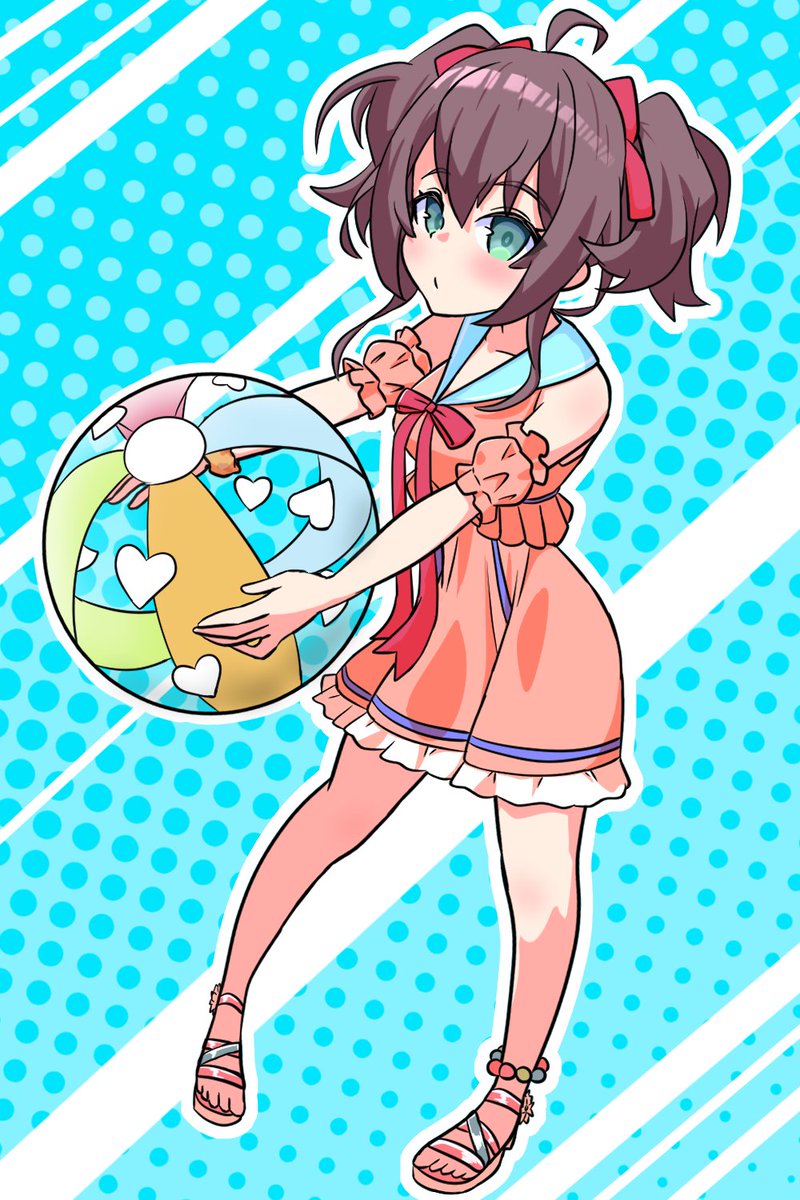 #祭絵 
ホロナツの水着まつりちゃんマジでかわいすぎる