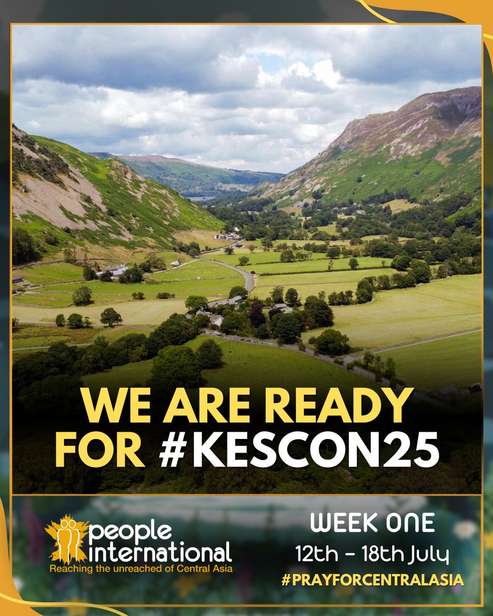 We are all ready for #kescon25!😁

Drop by our exhibition stand and say hello! We're so excited to talk all things Central Asia, and make people aware of the desperate gospel need there!🙏

#prayforcentralasia