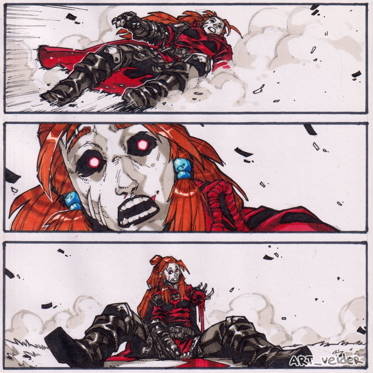 artveider's tweet image. Panny Flame & Morrigan Crow page 9 #art #comics #characterdesign #draw #fantasy #sketch