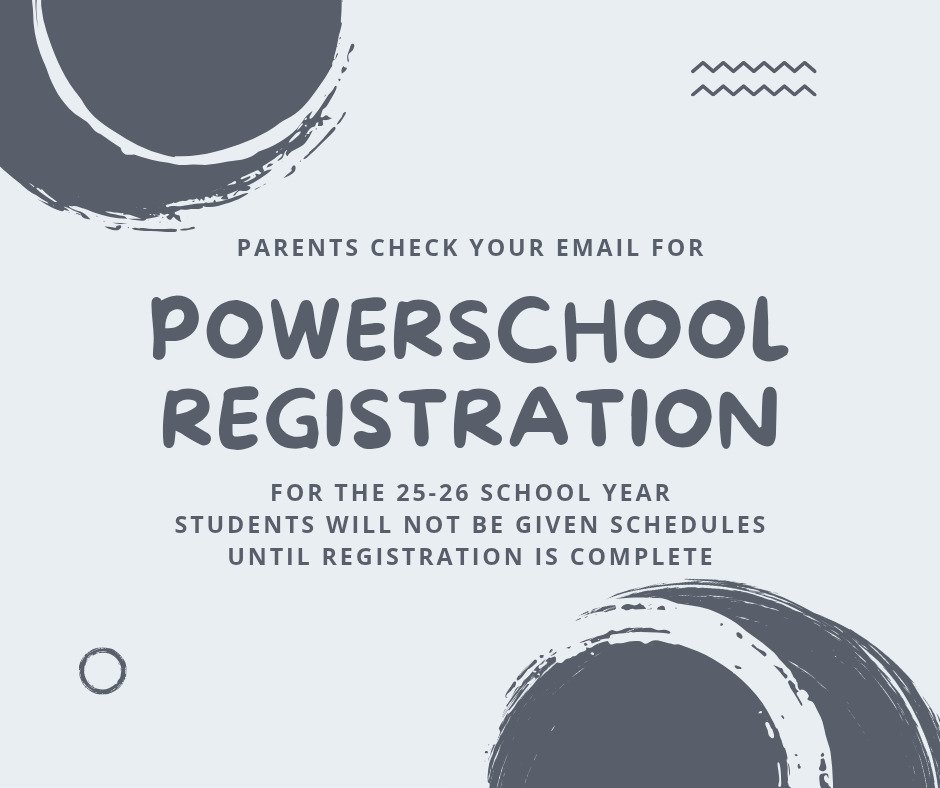 HancevilleMS's tweet photo. Parents/Guardians: Emails for 25-26 PowerSchool Registration have been sent to all currently enrolled students. If you did not receive an email for your student, please fill out the form using this link: https://t.co/qO6fAi3S3c https://t.co/6GDN9a2AbM