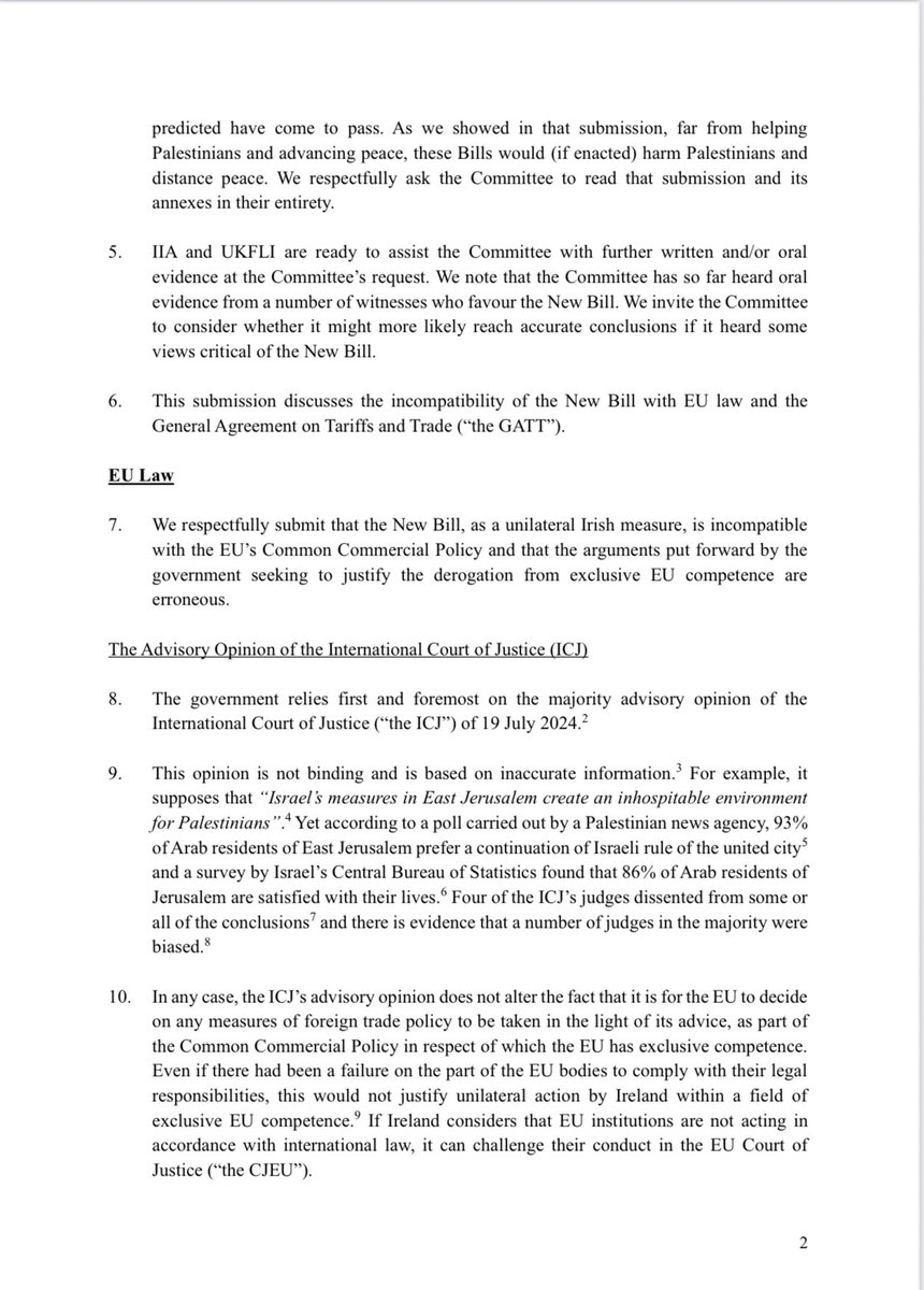Ireland Israel Alliance (@irlisralliance) on Twitter photo 1/5 Today, the Ireland Israel Alliance and <a href="/UKLFI/">UK Lawyers For Israel</a> submitted a joint written submission to the Oireachtas Joint Committee on Foreign Affairs and Trade, on the 'Israeli Settlements in the Occupied Palestinian Territory (Prohibition of Importation of Goods) Bill 2025.'
Our request 1/5 Today, the Ireland Israel Alliance and <a href="/UKLFI/">UK Lawyers For Israel</a> submitted a joint written submission to the Oireachtas Joint Committee on Foreign Affairs and Trade, on the 'Israeli Settlements in the Occupied Palestinian Territory (Prohibition of Importation of Goods) Bill 2025.'
Our request