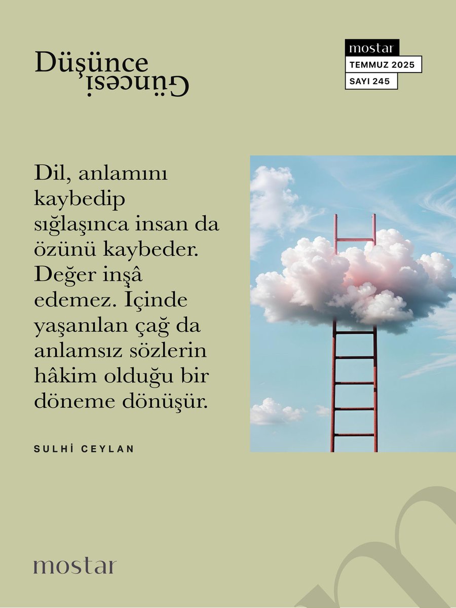 Dil, anlamını kaybedip sığlaşınca insan da özünü kaybeder. Değer inşâ edemez. İçinde yaşanılan çağ da anlamsız sözlerin hâkim olduğu bir döneme dönüşür.

Düşünce Güncesi – Sulhi Ceylan